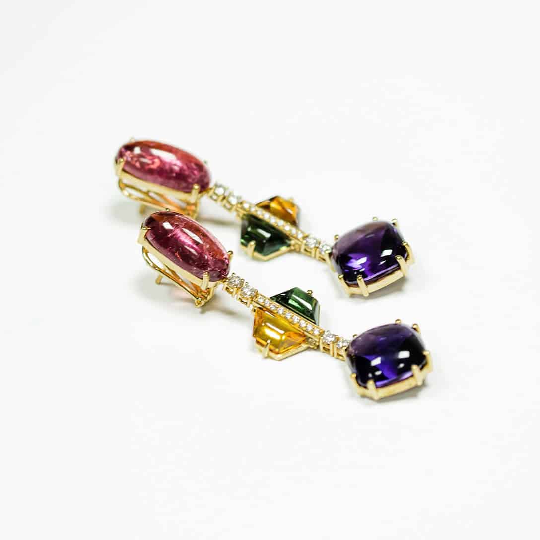 Crystal Flower Earrings